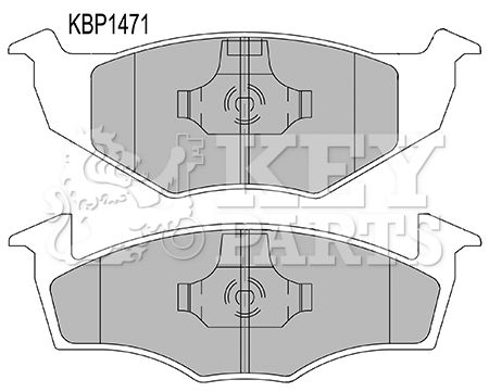 KEY PARTS Комплект тормозных колодок, дисковый тормоз KBP1471